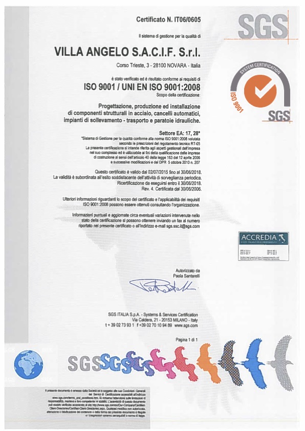 QUALITÀ UNI EN ISO 9001:2008